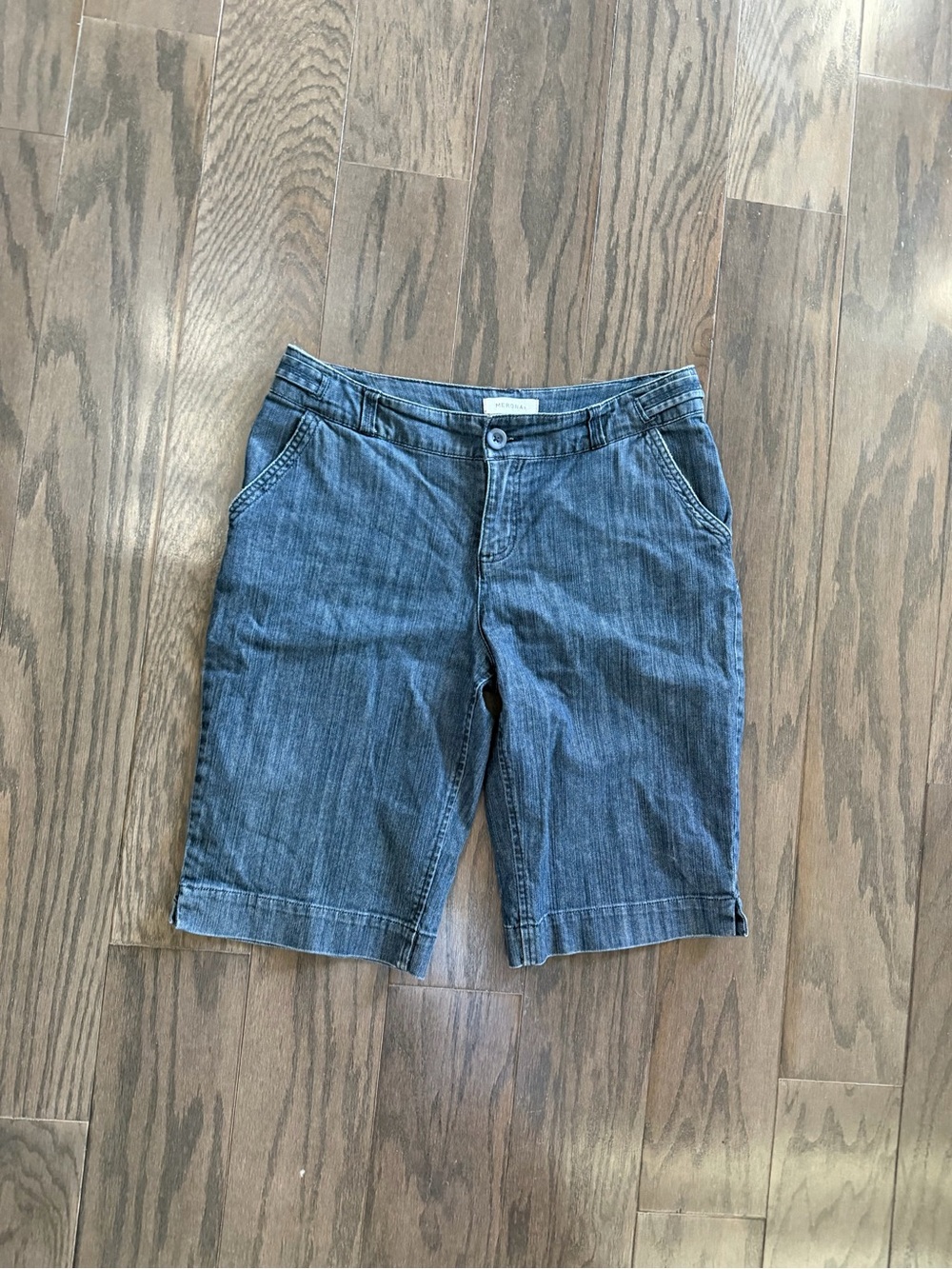 Merona Women's Blue Denim Bermuda Shorts